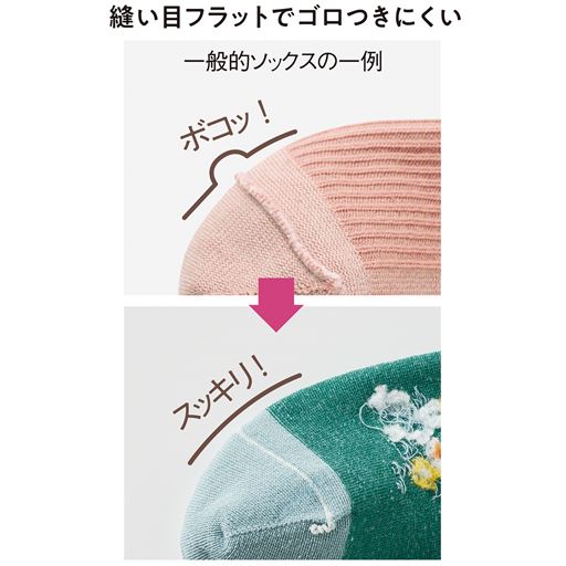 つま先のゴロ付きを軽減します