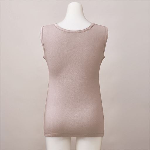 グレージュ バックスタイル<br>バックにもゴムが無いので、締め付けずラク。