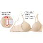 ストラップのアジャスターは前側に。背中のあたりも気にならない。洗濯ネームは取り外し可能