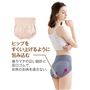 ヒップをすくい上げるように包み込む 後ろマチの広い設計と足口ゴムで、お尻のお肉を逃さない。
