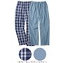 C(ネイビーチェック)(フェードブルー)2枚組