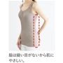 脇は縫い目がないから肌にやさしい(写真は、同シリーズの品番UE-1071です。このカラーの展開はありません。)