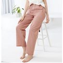 夏のコットン１００％リラックスパンツ（１０分丈）