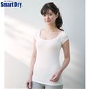 汗取りパッド付きオフショルダートップス