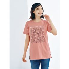 毎日洗える!綿100%Tシャツ(セミロング丈)