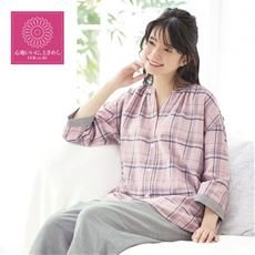 ダブルガーゼの巣ごもりゆったりパジャマ(綿100%)