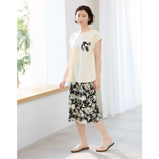 プリントがかわいいTタイプパジャマ(綿100%)