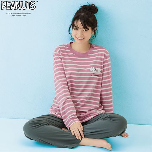 ボーダーTタイプパジャマ(SNOOPY)