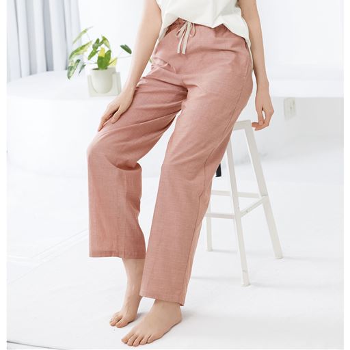 夏のコットン100%リラックスパンツ(10分丈)