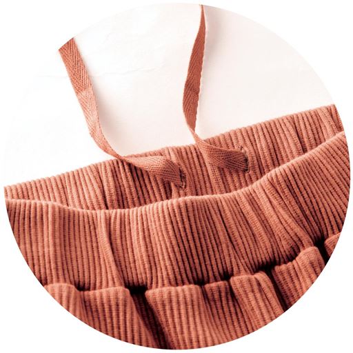 ウエストの調整ができるスピンドル付き