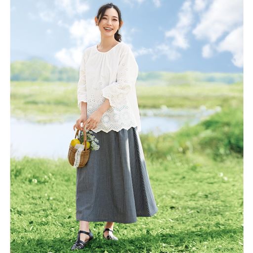 チェック コーディネート例