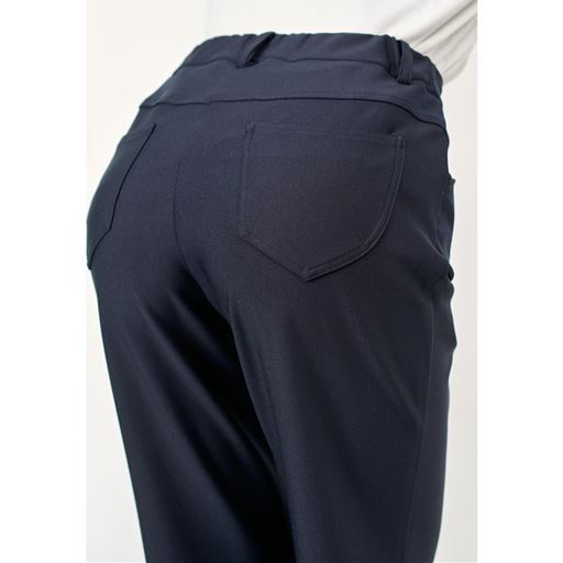 ネイビー ゆったりストレート