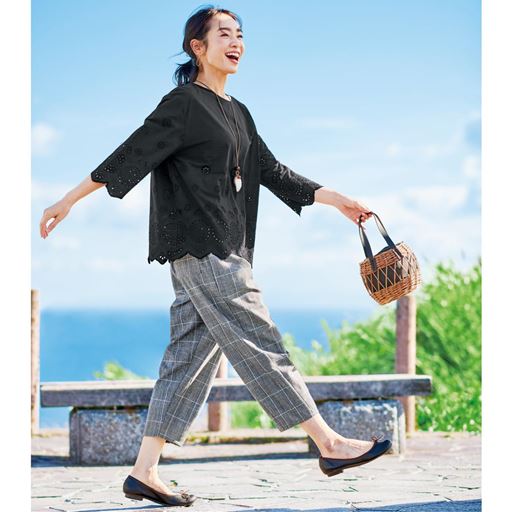 グレンチェック コーディネート例