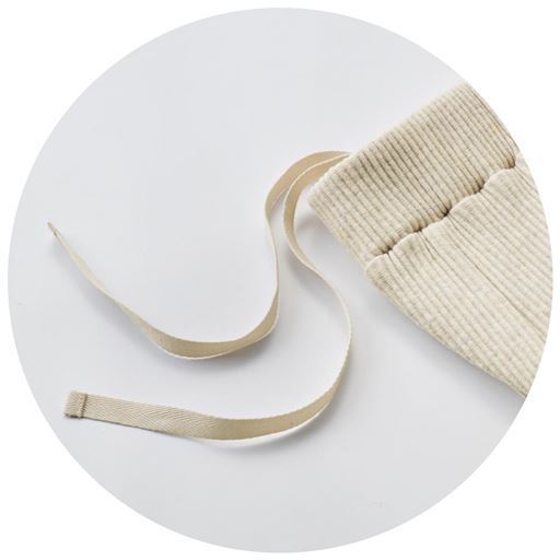 ウエストの調整ができるスピンドル付き