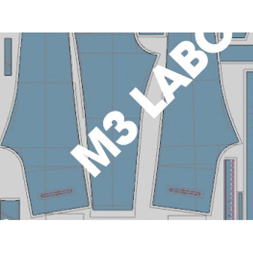 (1)サンプルを作成 3D CAD上で平面パターン(型紙)のサンプルを作成します