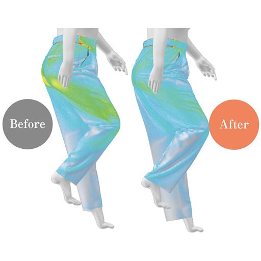 (4)微調整 3Dパターンのサンプルで何度も着圧・テンションテストを行って微調整を繰り返し、ついに完成!