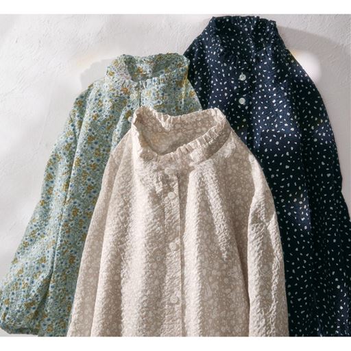 (上から)ネイビー系、グリーン系、ベージュ系