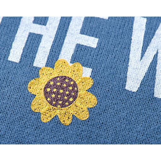 クラウドブルー (ラメプリント) 部分拡大