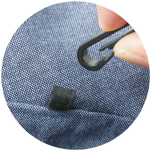 フックで取り外しOK