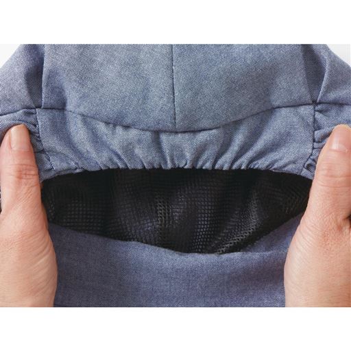 ゴムが伸縮するからかぶり心地快適