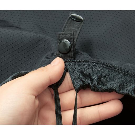 着用後でもジャストサイズに調整可能