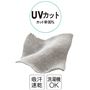 強い日差しから肌を守ってくれるUVケア機能付き。ポリエステルの速乾性と綿の吸汗性をミックスした、薄手でサラッとした肌ざわり。