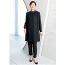 タック使いブラックセットスーツ