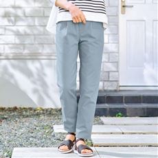 ゆったりレギンスパンツ/細見えが叶うらくちんテーパード(ストレッチ・UVカット・速乾・洗濯機OK)