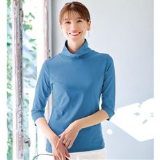 サマールーズネックTシャツ(7分袖)(綿100%・UVカット・洗濯機OK)