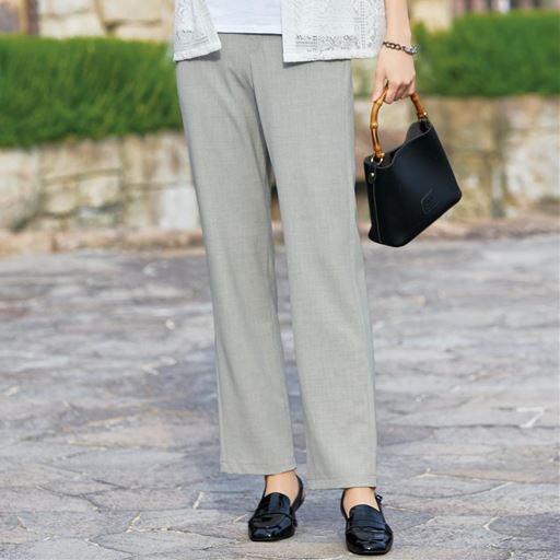 尾州産生地キシリトール2WAYストレッチパンツ(接触冷感・UVカット・日本製)