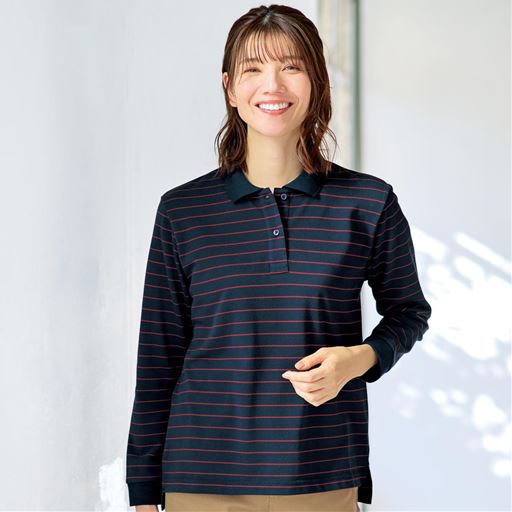 ポロシャツ(長袖)(UVカット・洗濯機OK・吸汗速乾・S～5L)