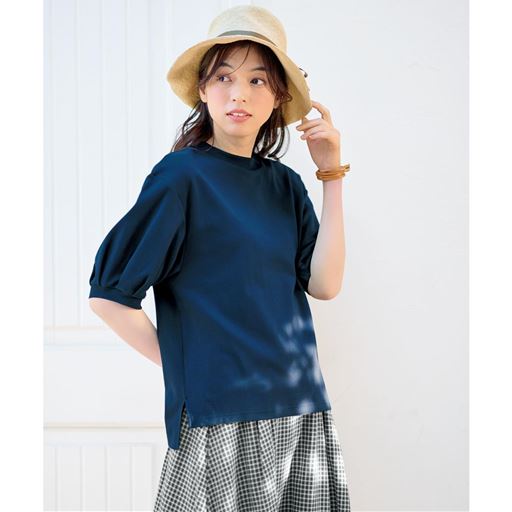 袖ボリュームプルオーバー(綿100%・洗濯機OK)