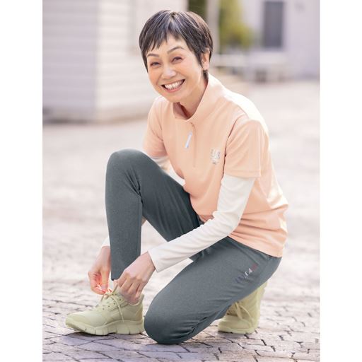 ピンク系<br>快適ストレッチ素材で動きもラクラク。