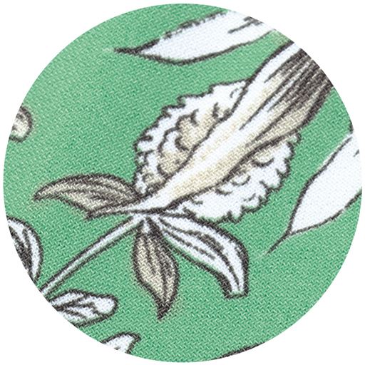 グリーン系<br>ボタニカル柄&きれい色で清涼感を呼び込んで