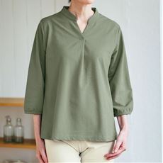 UVカット衿元すっきりスキッパー