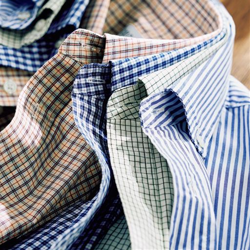 (左から)ベージュ系、ネイビー系、グリーン系、ストライプA