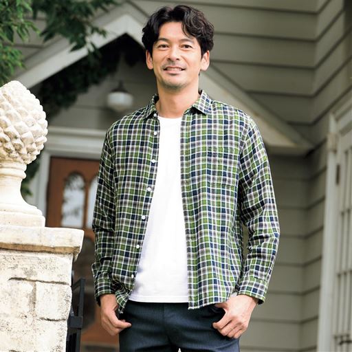 グリーン系 コーディネート例