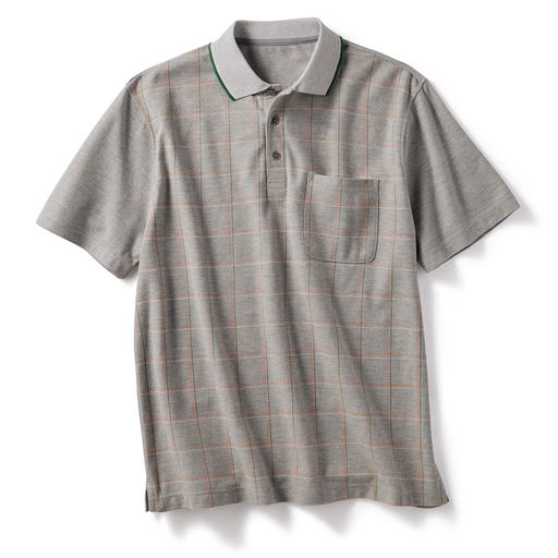 グレー ※前身頃のみ総柄プリント入り