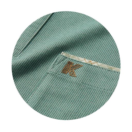 サラッと薄手で柔らかなカノコ素材