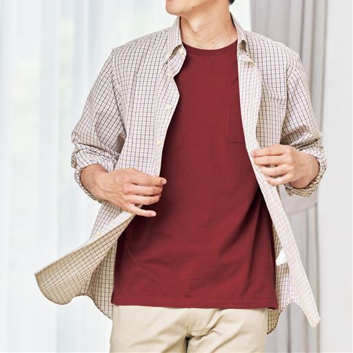 バーガンディワイン コーディネート例