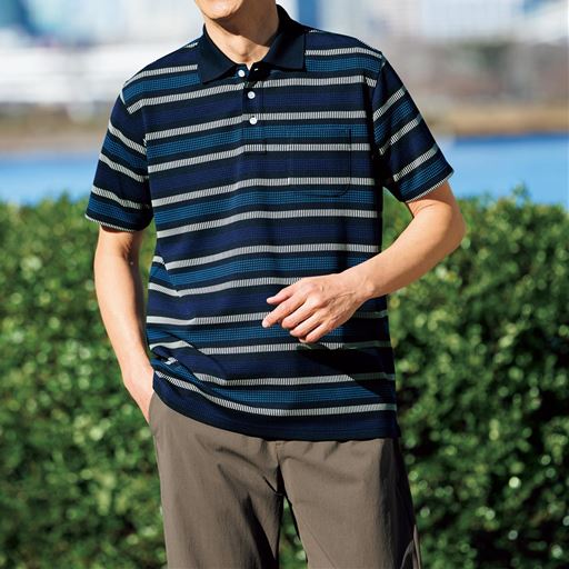 ダークネイビー コーディネート例