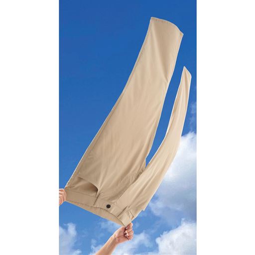 汗をかいた時も、お洗濯の後もすばやく乾く