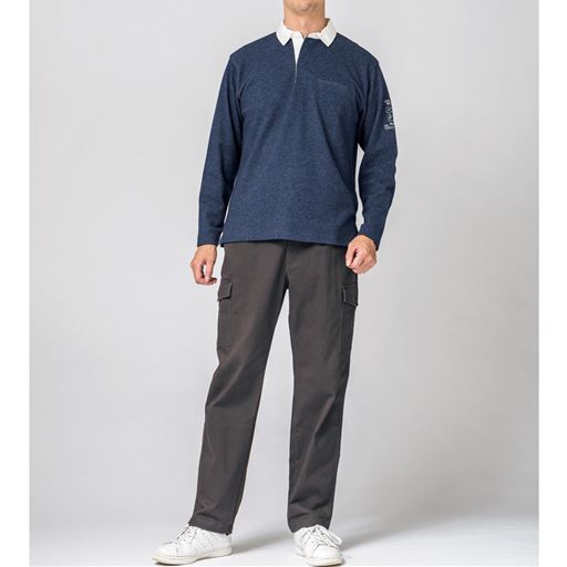 すらっと体型Bさん(身長186cm) Lサイズ/股下76cm着用