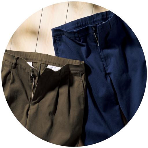 (左から)カーキ系、ネイビー系