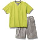 綿１００％吸汗・速乾Ｔタイプパジャマ（半袖）