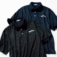 ドライ総柄半袖ポロシャツ(VANSPORTS)