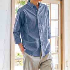 ジャカードシャツ(七分袖)