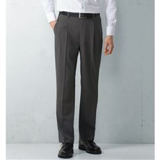 ドライウォッシャブルスラックス(ツータック)(吸汗・速乾機能付き)