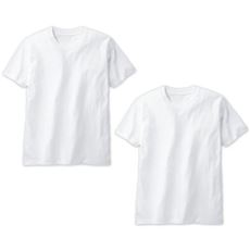 同色2枚組 綿100%クルーネックTシャツ(半袖)