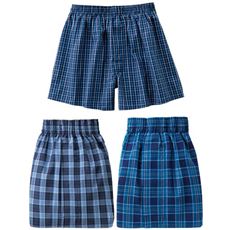 先染めトランクス(柄違い3枚組)